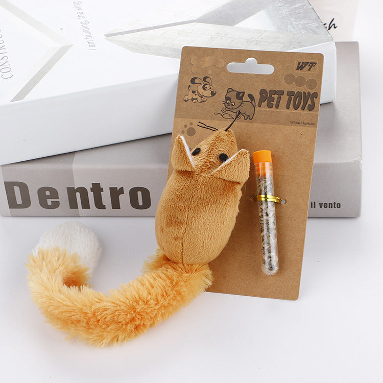 Interactive Long Tail Mouse Teaser Cat Toy Funny Pet Training