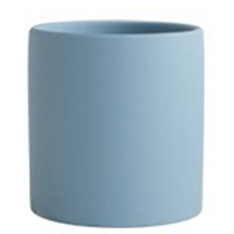 Nordic Colorful Ceramic Succulent Planter Flowerpot With Tray Hole