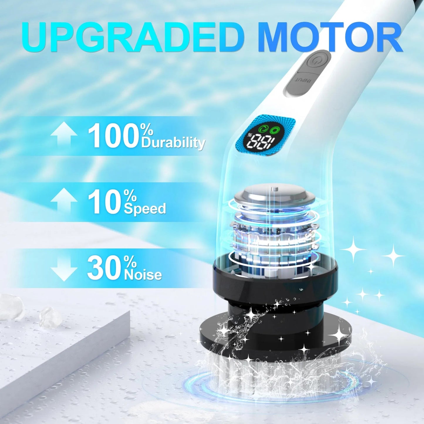 Cordless Electric Spin Scrubber 7-in-1 Bathroom Cleaning Brush