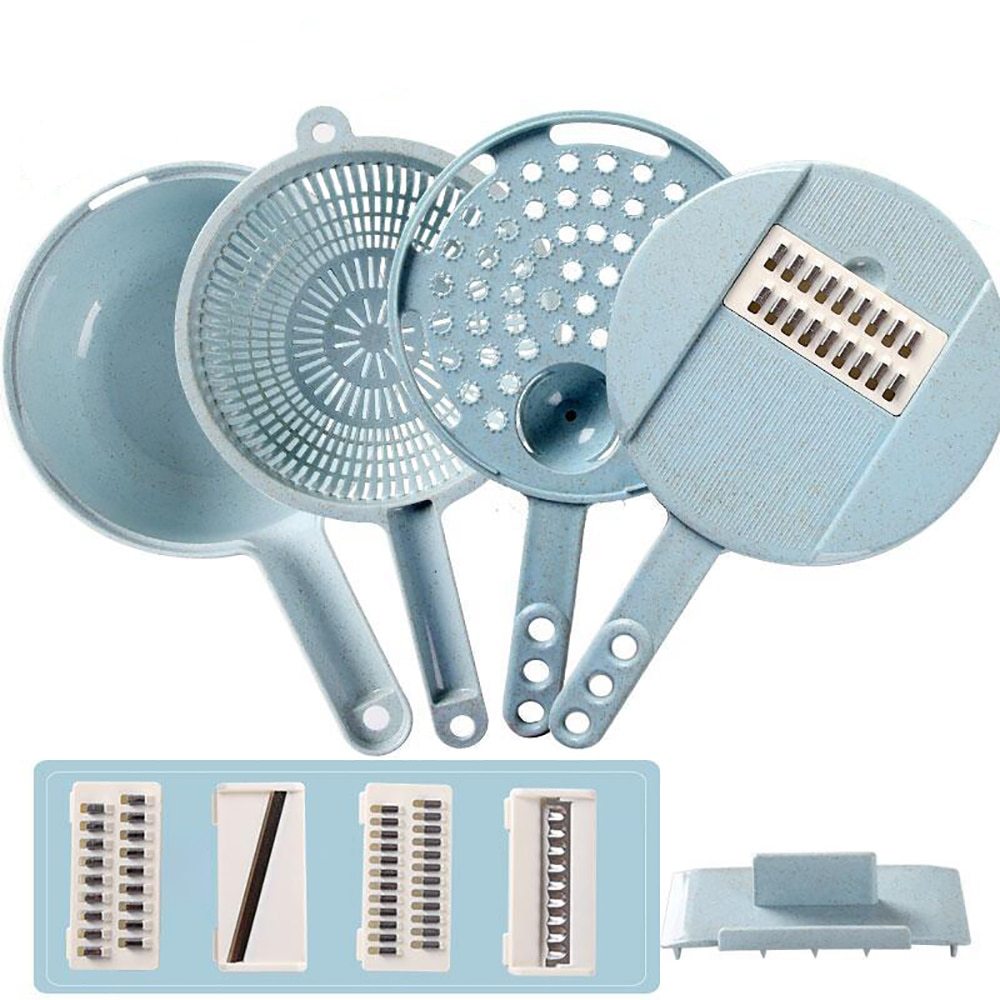 8 in 1 Mandoline Slicer Grater Peeler Cutter Kitchen Tool