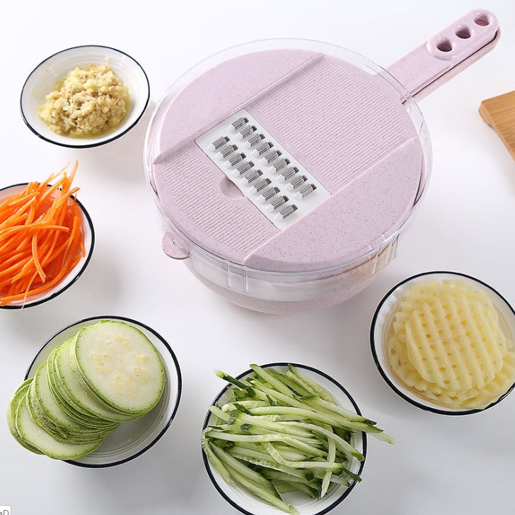 8 in 1 Mandoline Slicer Grater Peeler Cutter Kitchen Tool