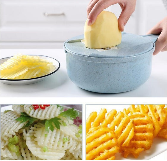 8 in 1 Mandoline Slicer Grater Peeler Cutter Kitchen Tool