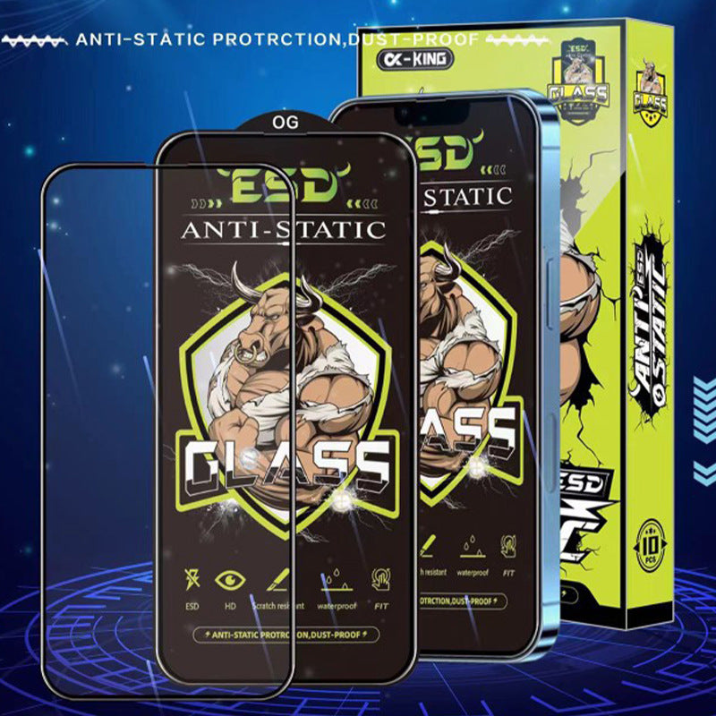 Premium ESD Anti-Static Tempered Glass Screen Protector  – 9H Hardness, Bubble-Free Installation UK Stock - Fast Delivery]