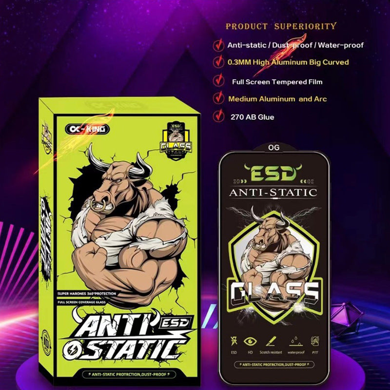 Premium ESD Anti-Static Tempered Glass Screen Protector  – 9H Hardness, Bubble-Free Installation UK Stock - Fast Delivery]