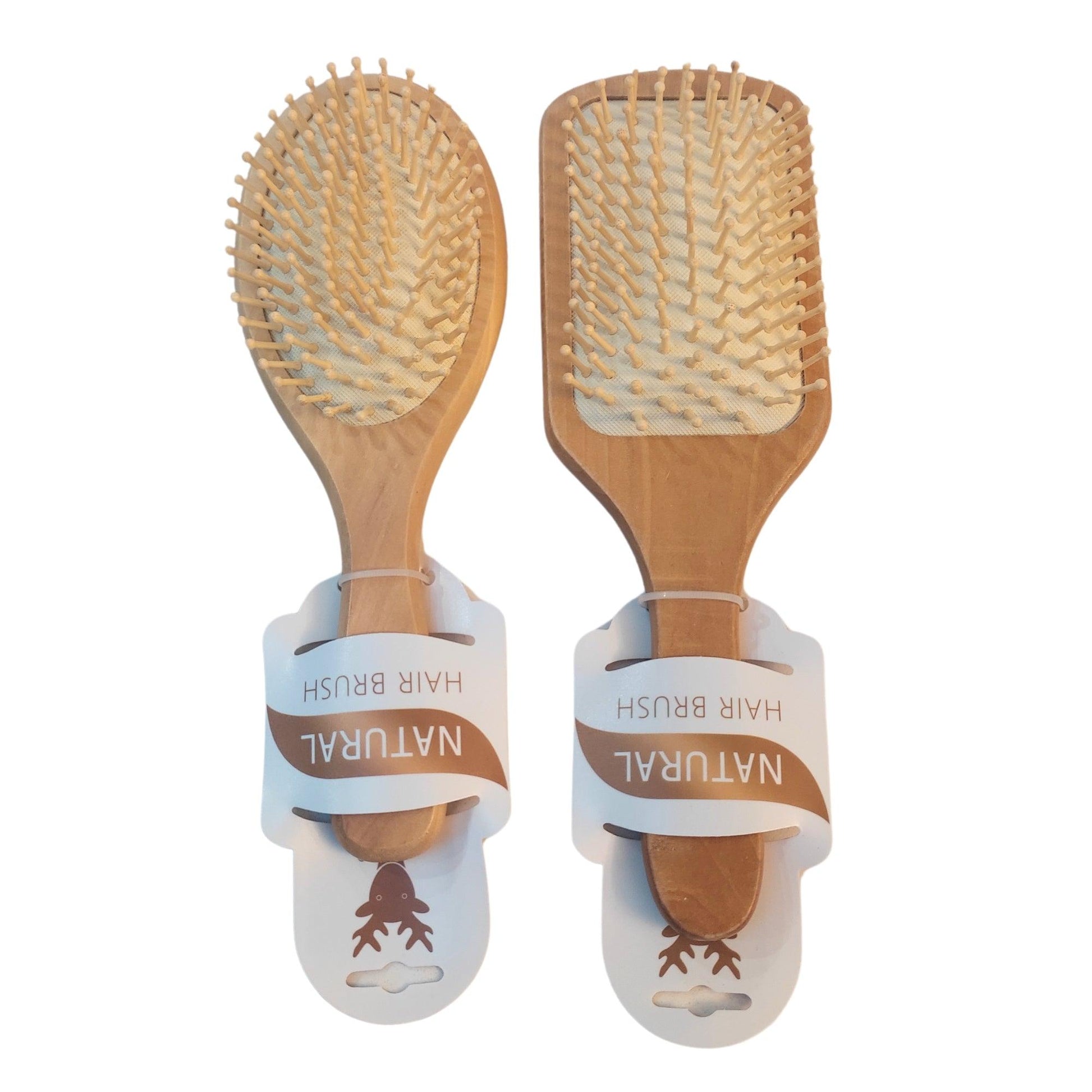 Elite Finger Hair Brush Comb Boar Nylon Bristles Natural Bamboo Oval Curl Square - Fabulous Corner