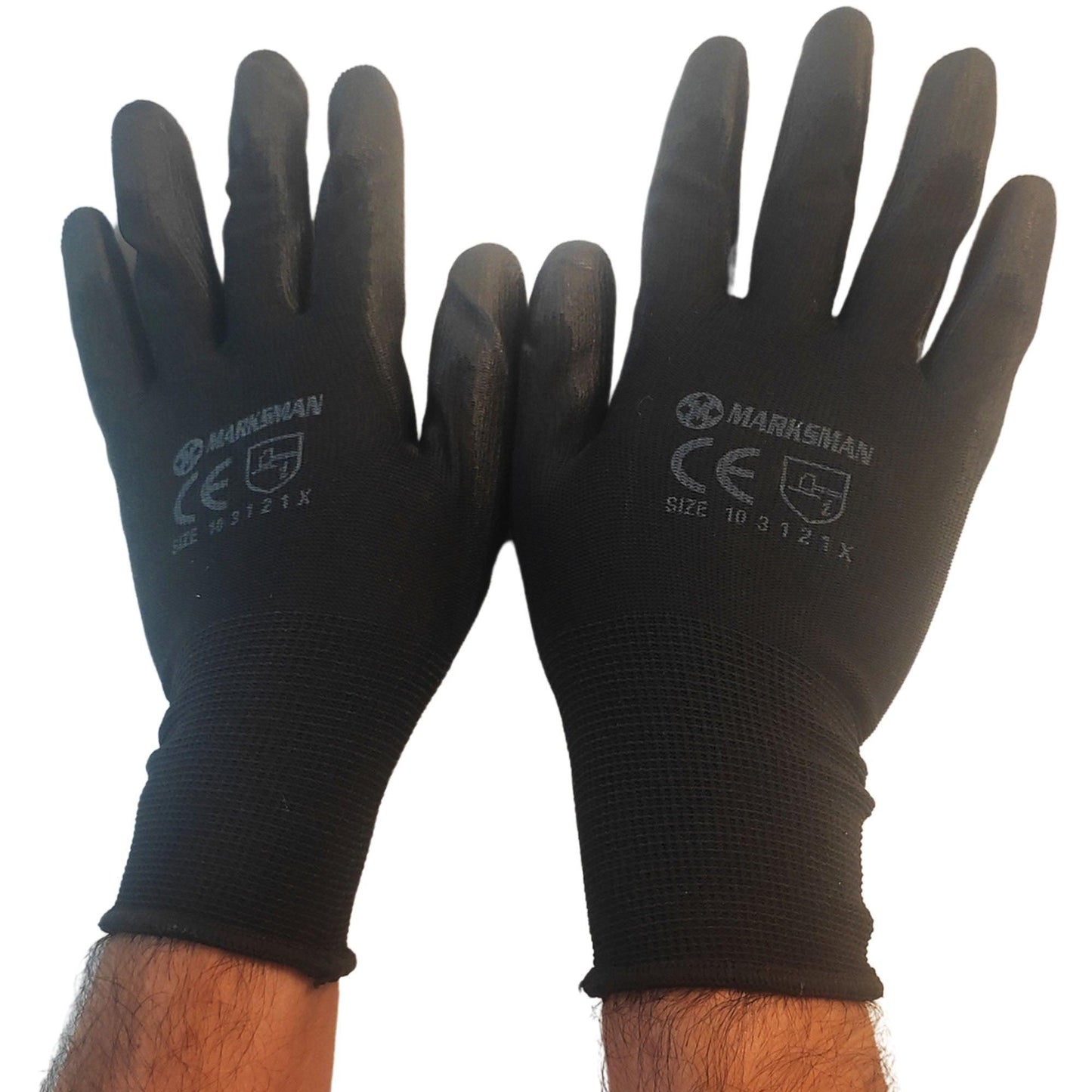 PU Nitrile Coated Industrial Safety Gripper Gloves for Construction Builders Road - Cleaning - Fabulous Corner