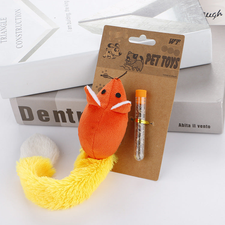 Interactive Long Tail Mouse Teaser Cat Toy Funny Pet Training