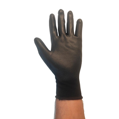 PU Nitrile Coated Industrial Safety Gripper Gloves for Construction Builders Road - Cleaning - Fabulous Corner