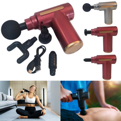 Mini Massage Gun for Muscle Deep Tissue Percussion Portable Handheld Full Body Relief Quiet USB Rechargeable - Fabulous Corner