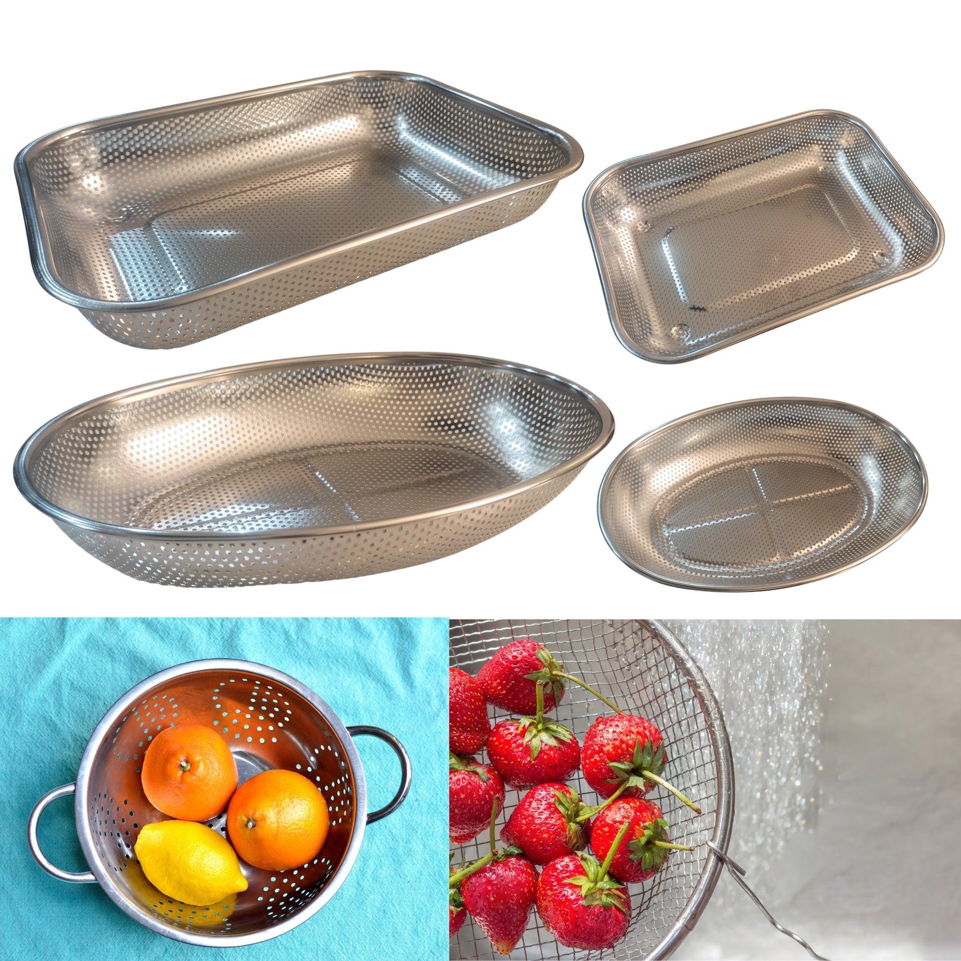 Stainless Steel Square Basket Drainer - Multi-Use Dish Colander & Utensil Sieve for Efficient Washing - Fabulous Corner