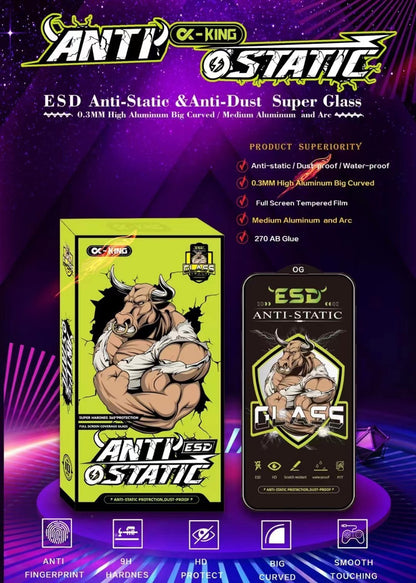 Premium ESD Anti-Static Tempered Glass Screen Protector  – 9H Hardness, Bubble-Free Installation UK Stock - Fast Delivery]