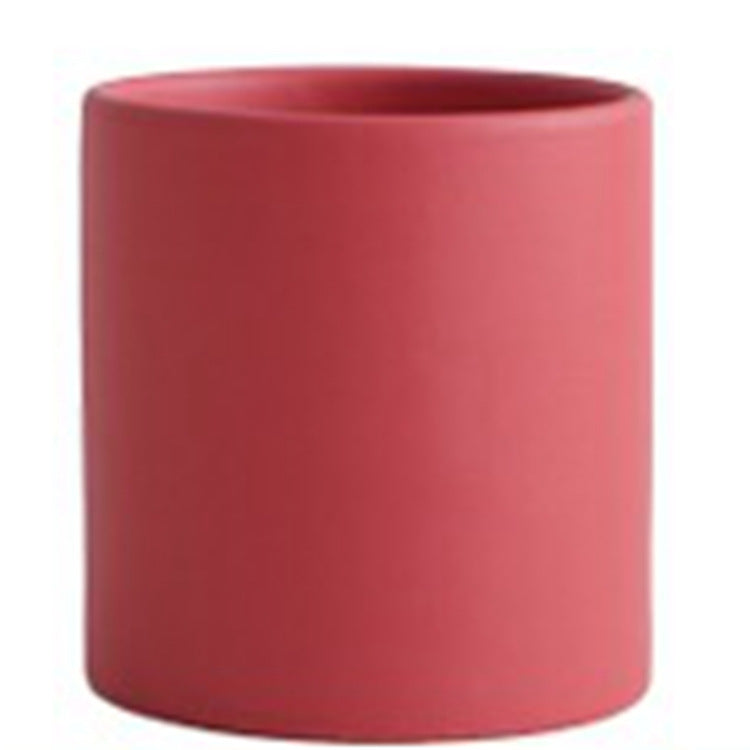 Nordic Colorful Ceramic Succulent Planter Flowerpot With Tray Hole
