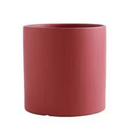 Nordic Colorful Ceramic Succulent Planter Flowerpot With Tray Hole