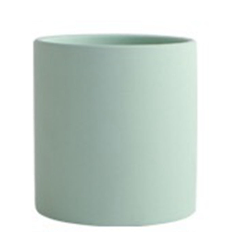 Nordic Colorful Ceramic Succulent Planter Flowerpot With Tray Hole