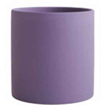 Nordic Colorful Ceramic Succulent Planter Flowerpot With Tray Hole