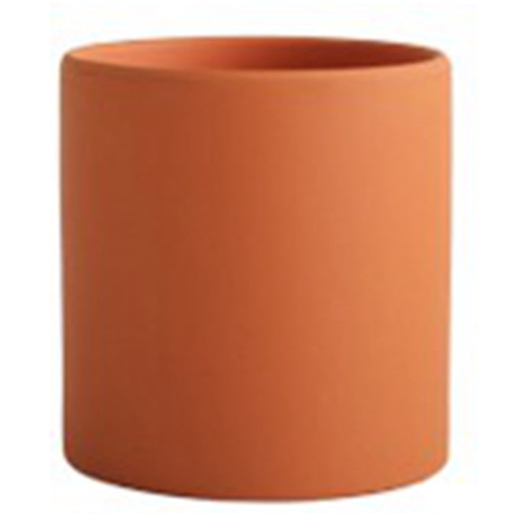 Nordic Colorful Ceramic Succulent Planter Flowerpot With Tray Hole