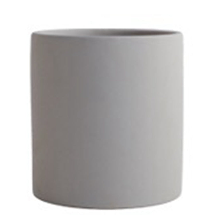 Nordic Colorful Ceramic Succulent Planter Flowerpot With Tray Hole