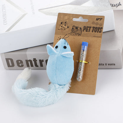 Interactive Long Tail Mouse Teaser Cat Toy Funny Pet Training