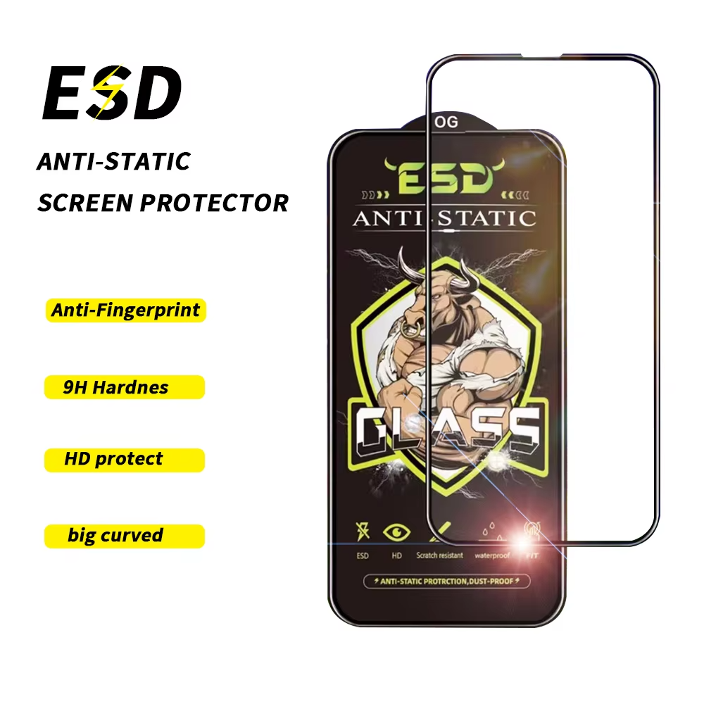 Premium ESD Anti-Static Tempered Glass Screen Protector  – 9H Hardness, Bubble-Free Installation UK Stock - Fast Delivery]