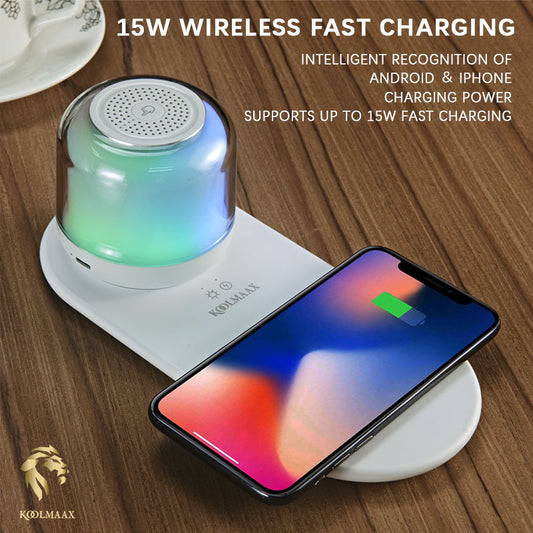 Koolmaax 2025 Night Light Charger 3 In 1 With Bedside Lamp Versatile New Trend