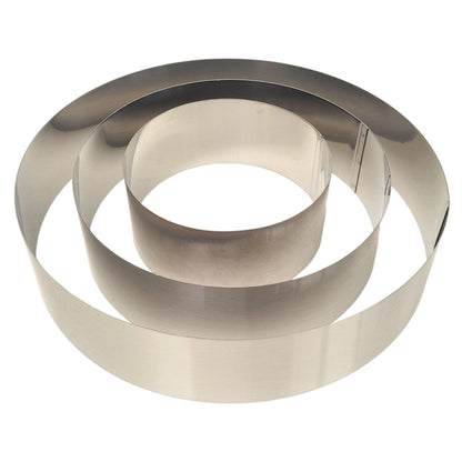 4”-8” Cake Rings Round Rectangle Heart Cutter Mould Stainless Steel Mousse Cookie Egg Icing Mold - Fabulous Corner