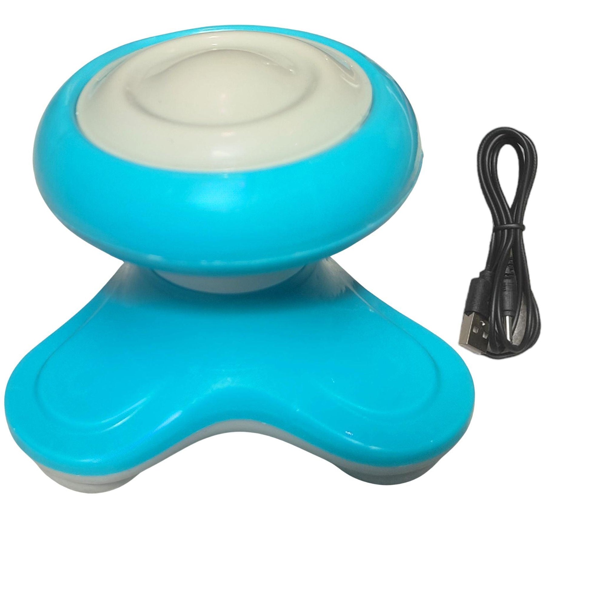 Portable Mini Wireless Powered USB Back Pain Relief Massager Cordless Full Body Electronic Vibration Electric Neck Shoulder Legs Arms Relaxation - Fabulous Corner