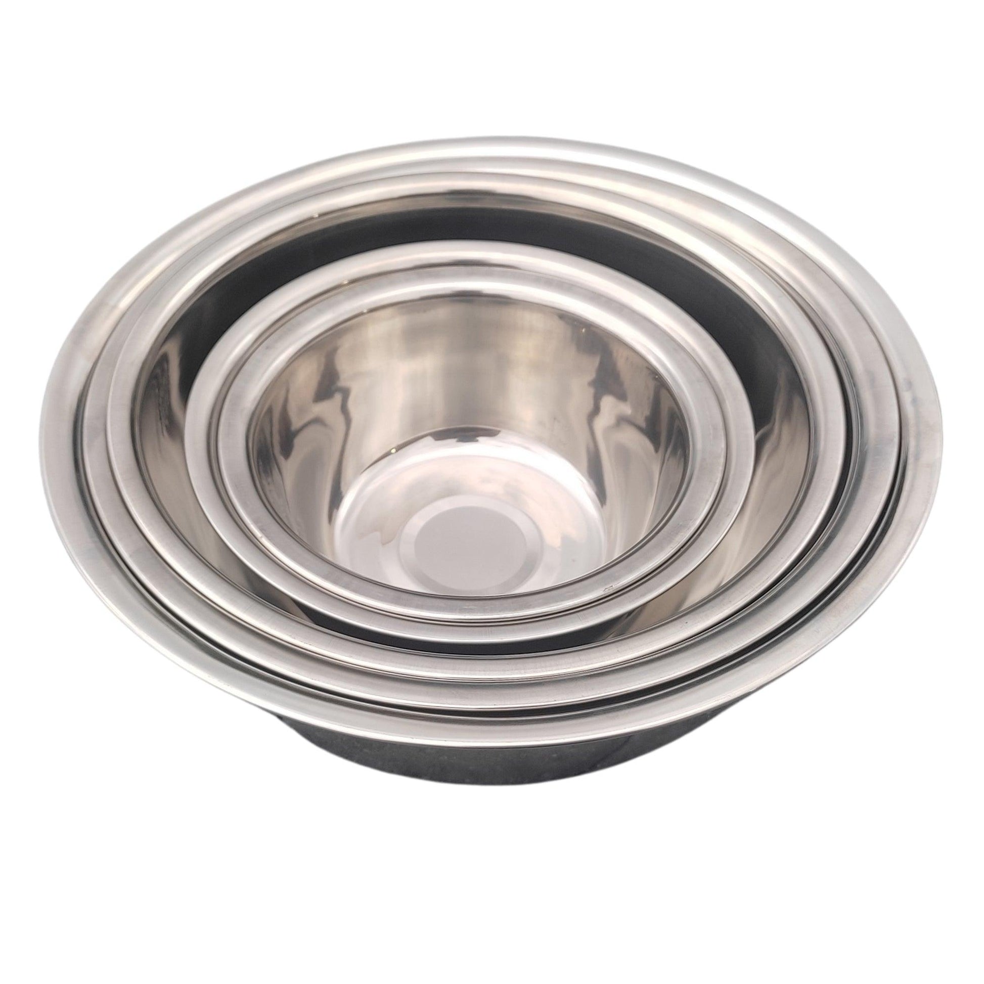 Stainless Steel Stackable Metal Snack Curry Pudding Serving Mixing Salad Bowl - Fabulous Corner