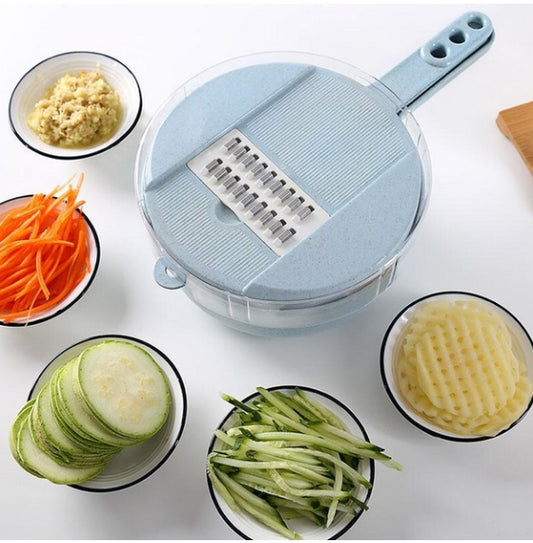 8 in 1 Mandoline Slicer Grater Peeler Cutter Kitchen Tool