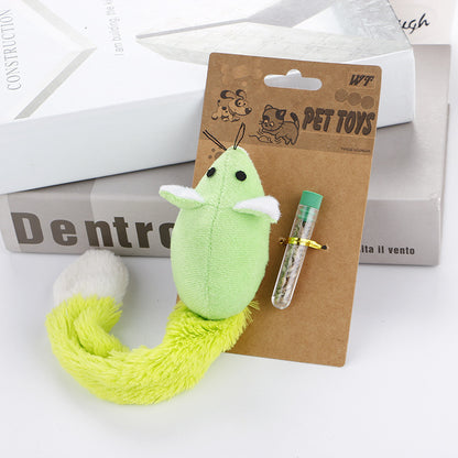 Interactive Long Tail Mouse Teaser Cat Toy Funny Pet Training