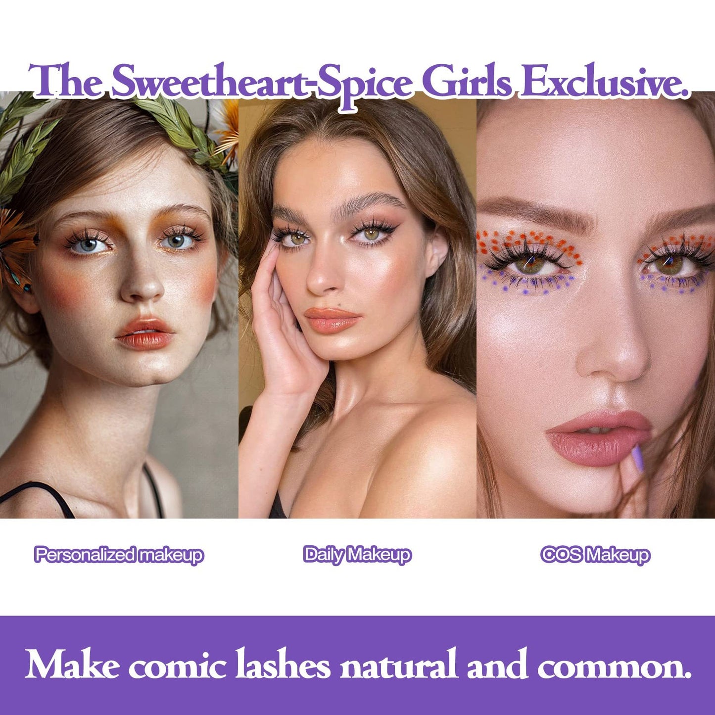 Manga Anime Wispy Lashes Natural Cosplay False Eyelashes