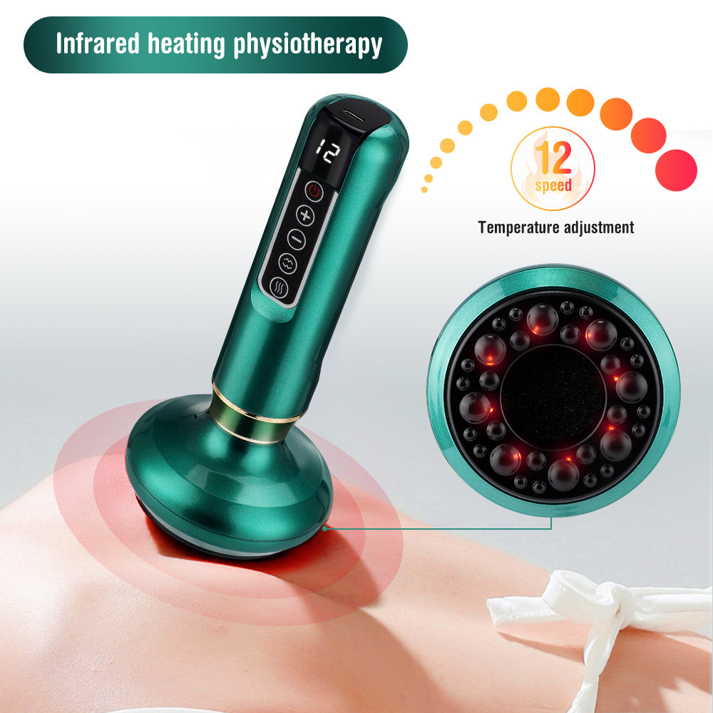 Electric Anti-Cellulite Vacuum Cupping Massager Slimming Gua Sha Cups