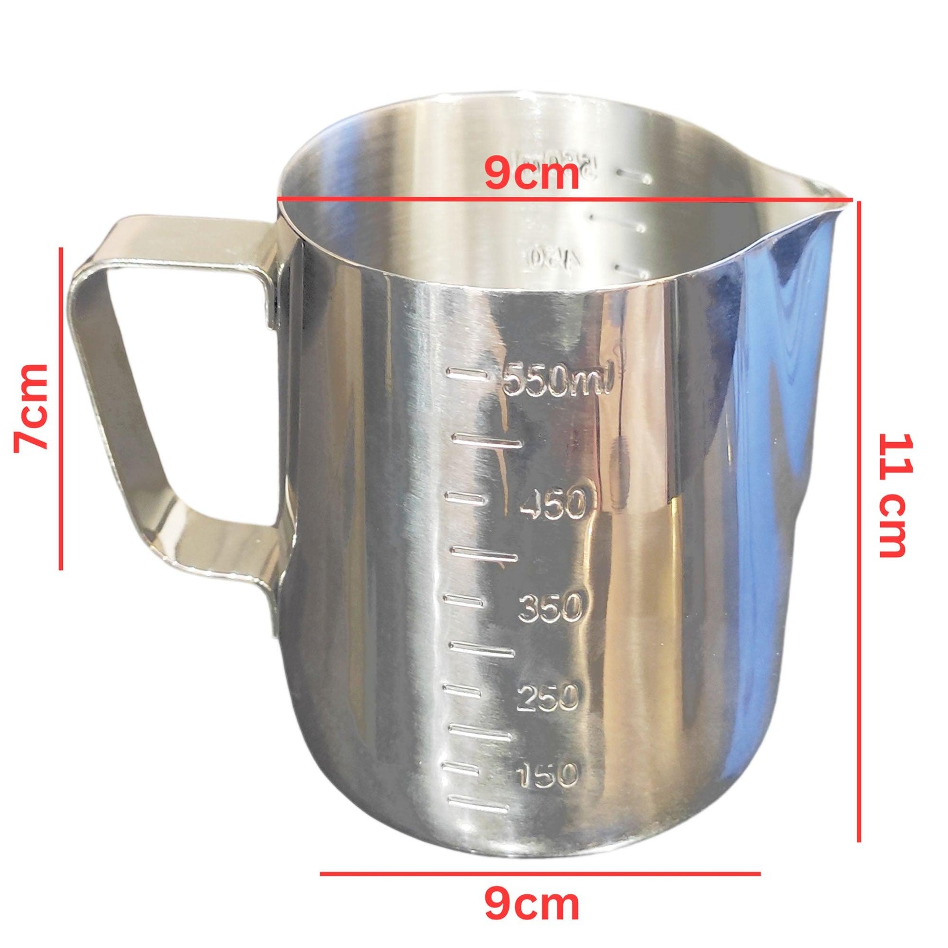 600ml Stainless Steel Milk Frothing Jug with Handle | Professional Barista Pitcher for Perfect Pouring - Fabulous Corner