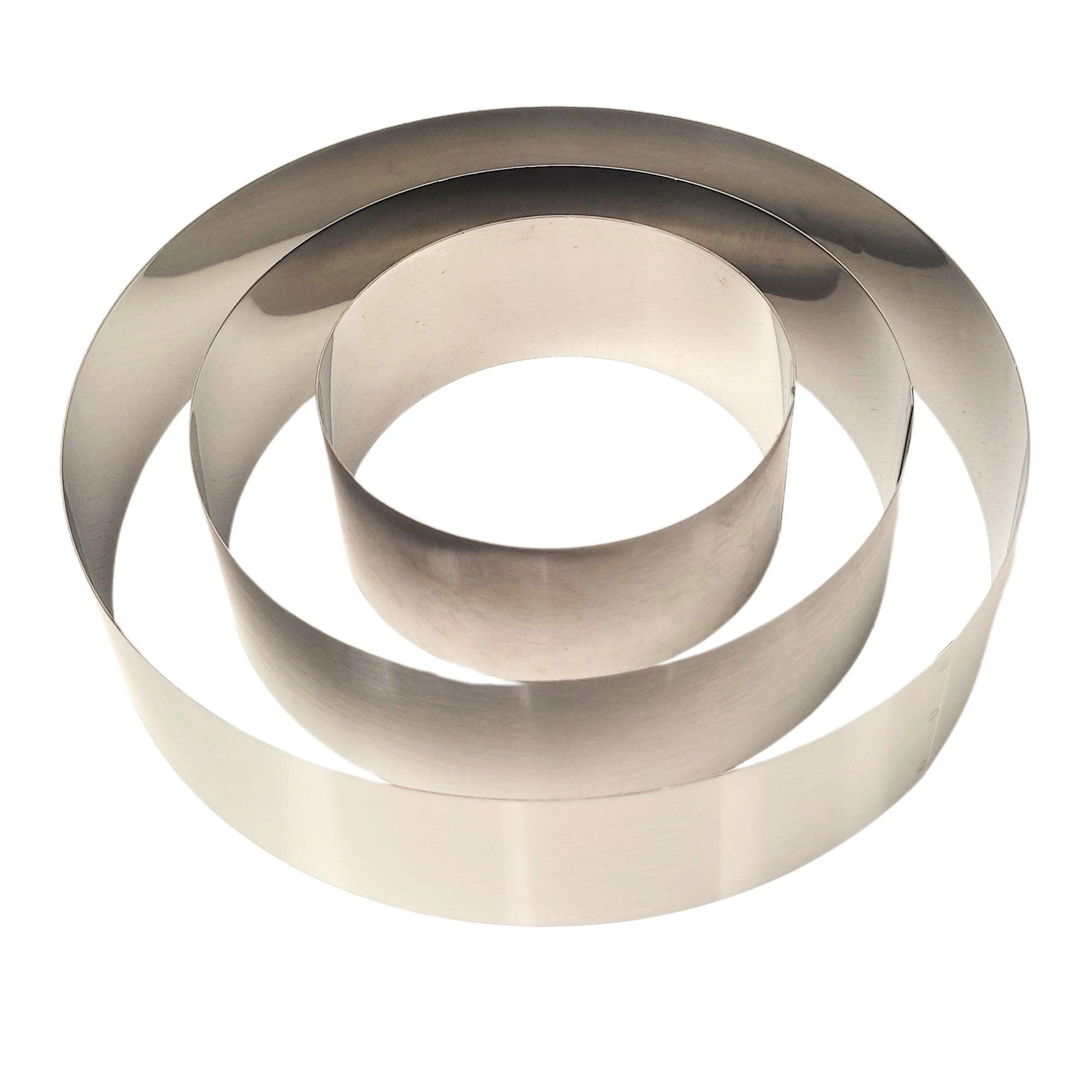 4”-8” Cake Rings Round Rectangle Heart Cutter Mould Stainless Steel Mousse Cookie Egg Icing Mold - Fabulous Corner