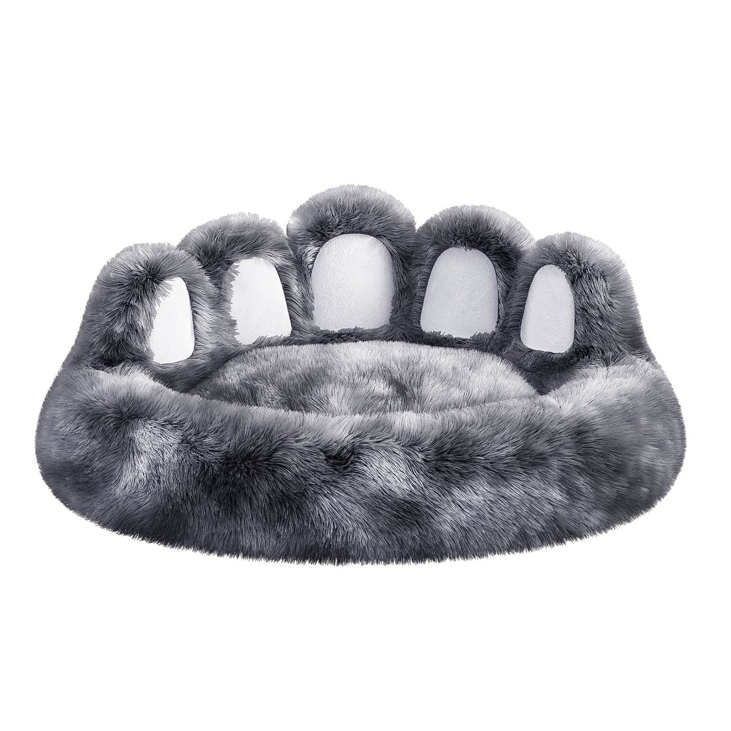 Cute Bear Paw Dog Cat Bed Plush Cozy Pet Furniture