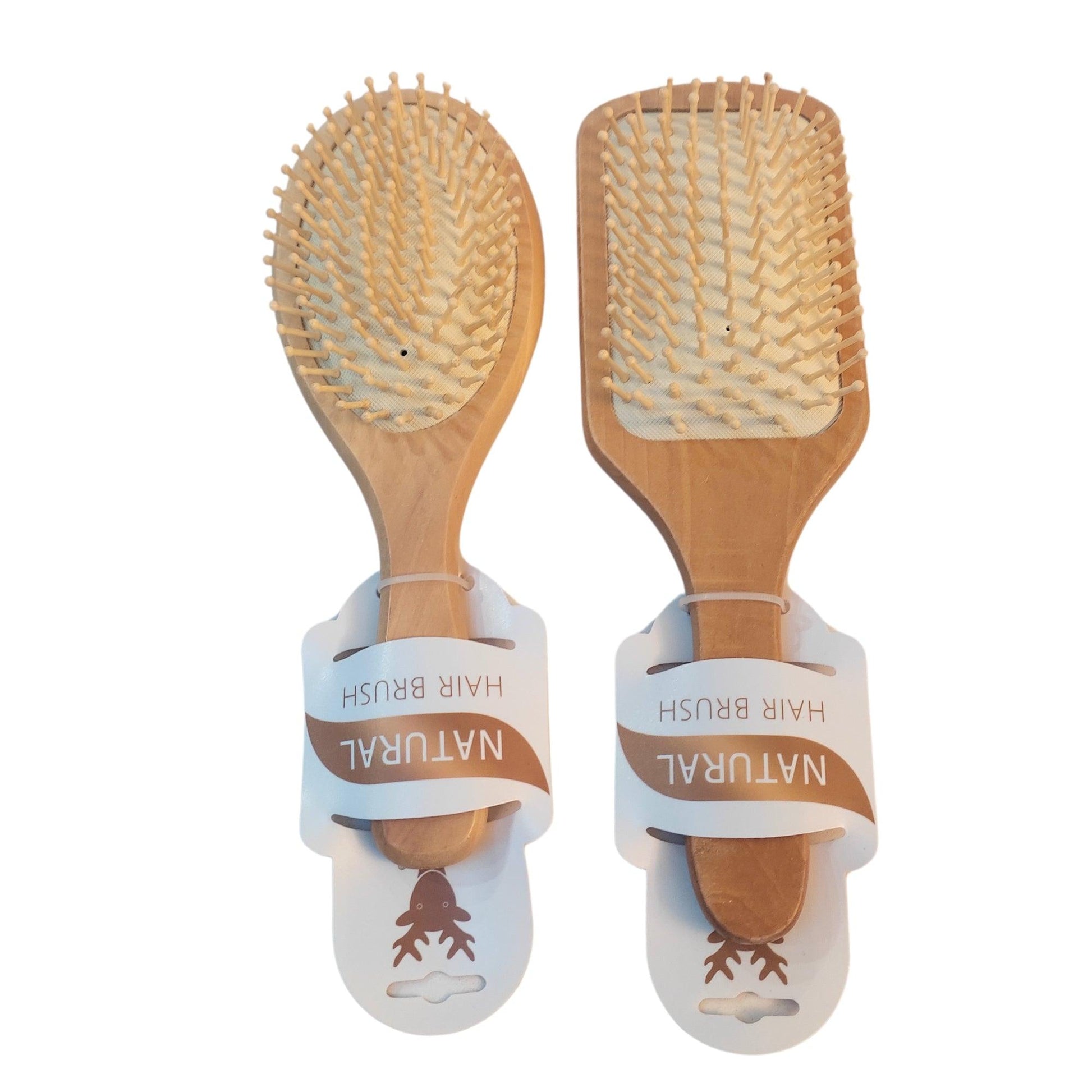 Elite Finger Hair Brush Comb Boar Nylon Bristles Natural Bamboo Oval Curl Square - Fabulous Corner