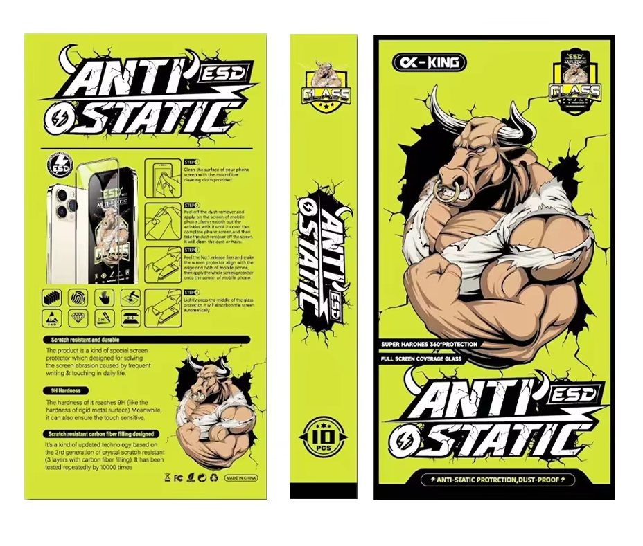 Premium ESD Anti-Static Tempered Glass Screen Protector  – 9H Hardness, Bubble-Free Installation UK Stock - Fast Delivery]