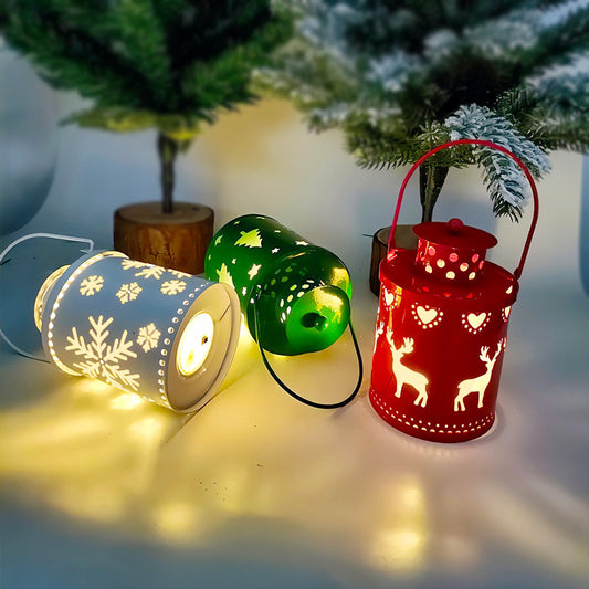 Christmas LED Candle Lanterns Nordic Style Electronic Holiday Decorations Lights