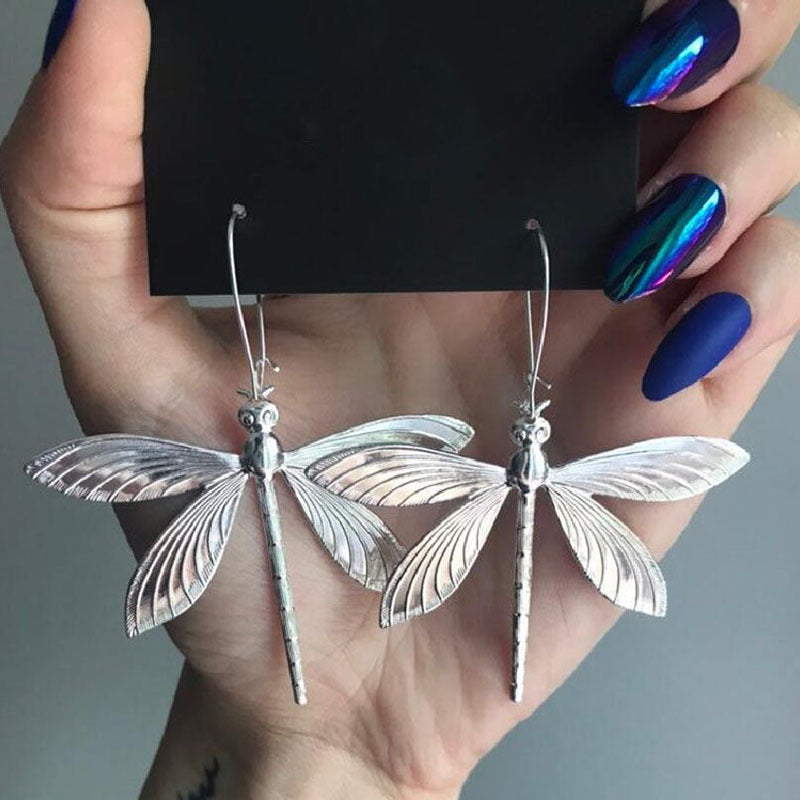 Women's Retro Simple Stylish Dragonfly Earrings