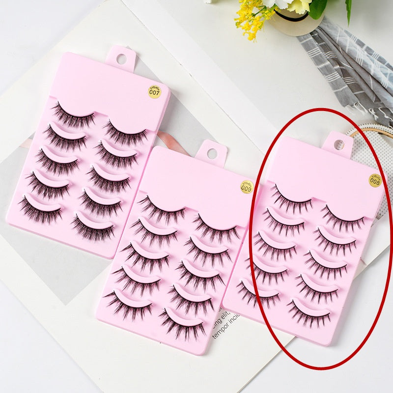 Manga Anime Wispy Lashes Natural Cosplay False Eyelashes
