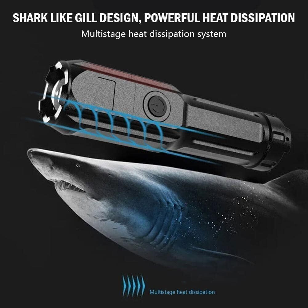 Premium UV Flashlight Torch Pocket Size Telescopic Zoom USB Rechargeable UK