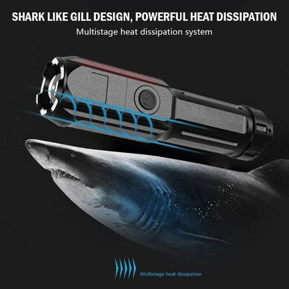Premium UV Flashlight Torch Pocket Size Telescopic Zoom USB Rechargeable UK