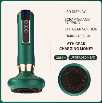 Electric Anti-Cellulite Vacuum Cupping Massager Slimming Gua Sha Cups