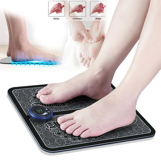 Electric EMS Foot Massager Pad Muscle Stimulator Pain Relief Mat