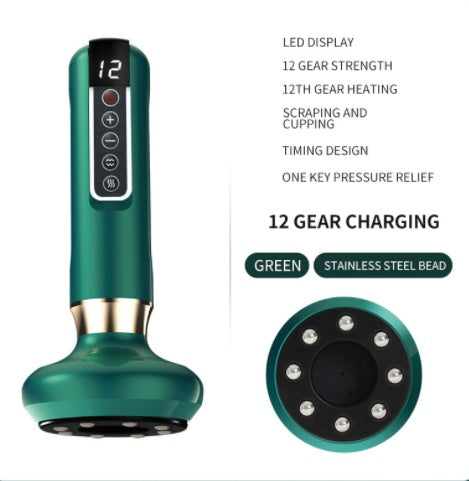 Electric Anti-Cellulite Vacuum Cupping Massager Slimming Gua Sha Cups
