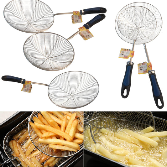 Multi-Functional Skimmer Ladle - Oil Pot Strainer & Kitchen Colander Frying Basket #CookingEssentials #KitchenTools - Fabulous Corner