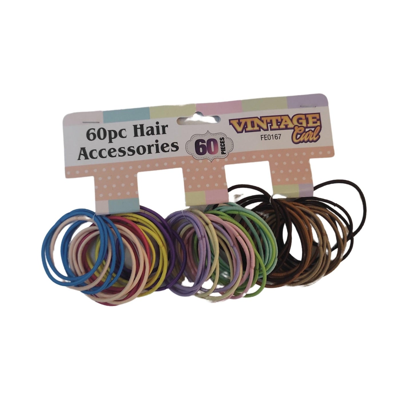 60 Pc 25 Pc Hair Clips Bobbles Thick Thin Strong Shiny Ponytail Bands Elastics - Fabulous Corner