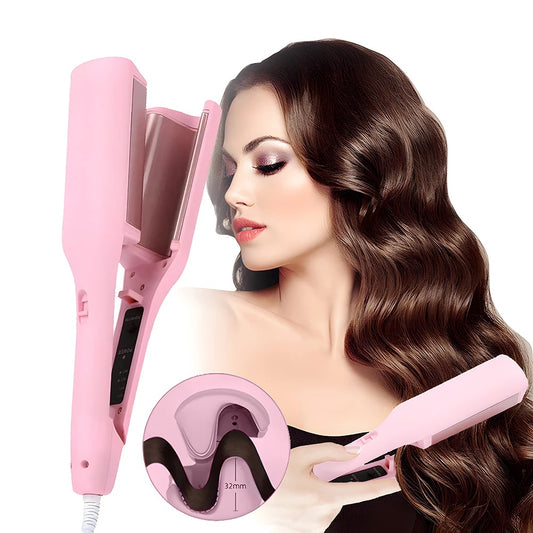 32mm Deep Wave Hair Curler Adjustable Fast Heating Styler Wand