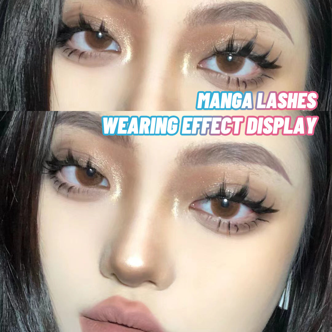 Manga Anime Wispy Lashes Natural Cosplay False Eyelashes