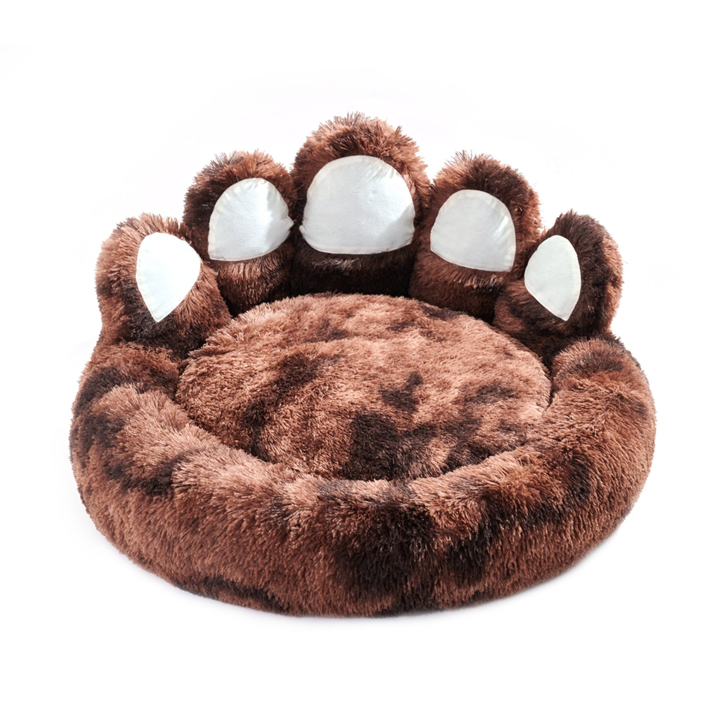 Cute Bear Paw Dog Cat Bed Plush Cozy Pet Furniture
