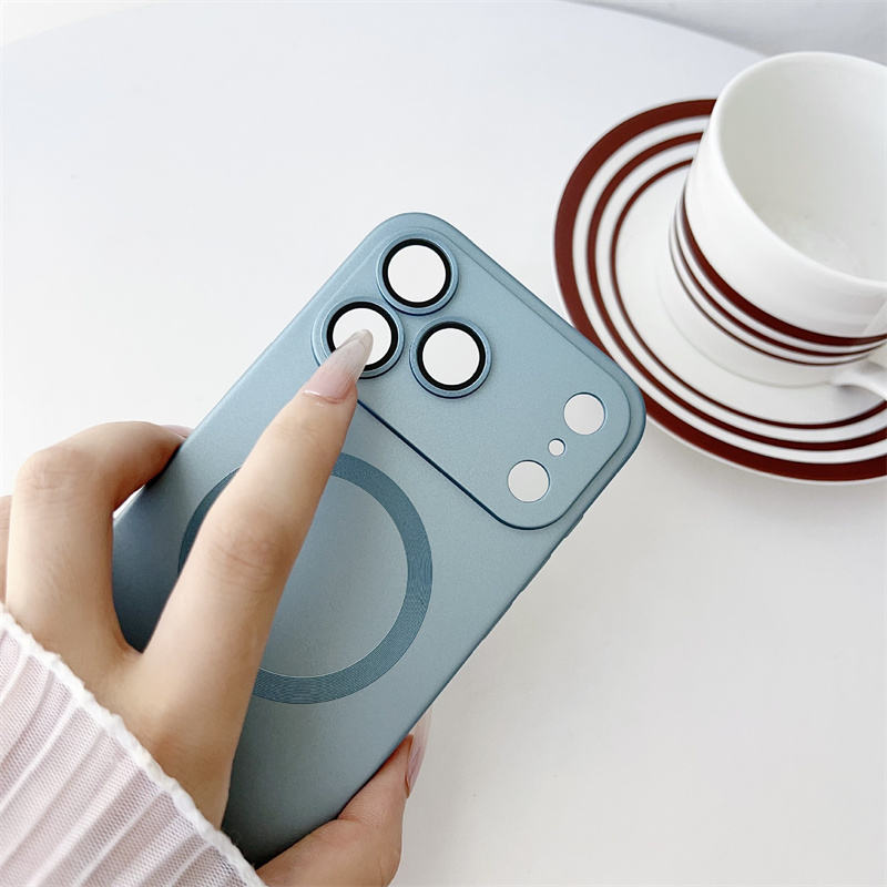Magnetic Shockproof Case for iPhone 17E 16 15 14 13 12 Pro Max Silicone MagSafe Compatible Protective Cover UK (Copy)